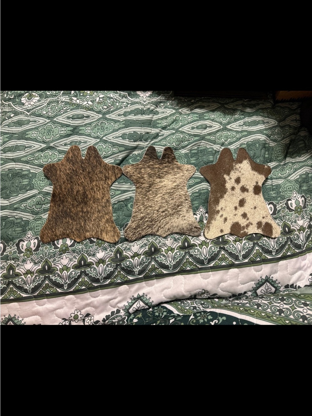 Mini Cowhide Coasters